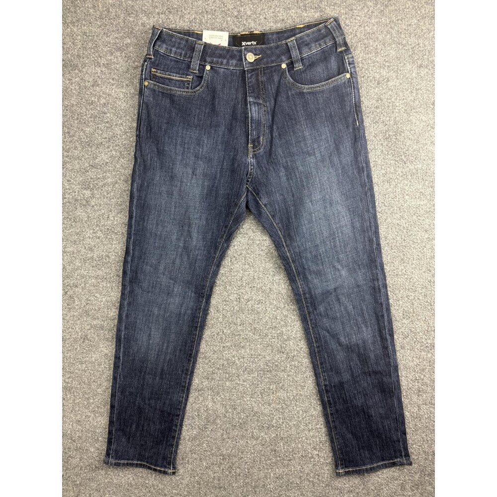 Vertx Hayes High Rise Straight Jeans Womens 10 Dark Wash‎ Stretch Denim 32x28